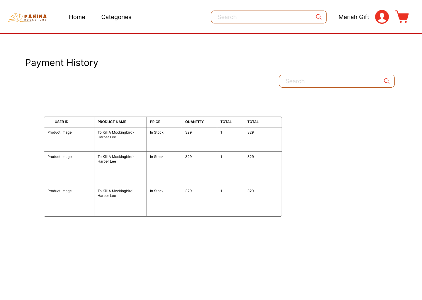 payment history