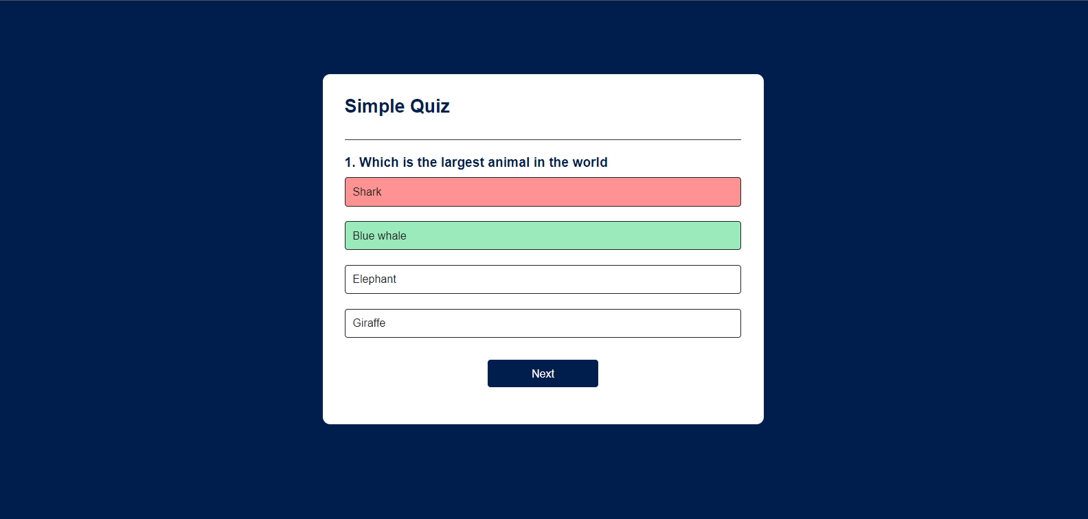 quiz app